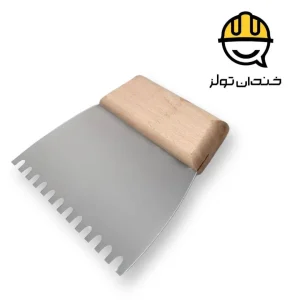 لیسه شانه ای فلزی دسته چوبی