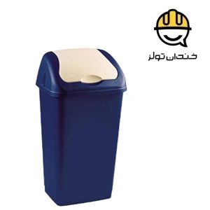 سطل زباله 60 لیتری با درب بادبزنی صنیع