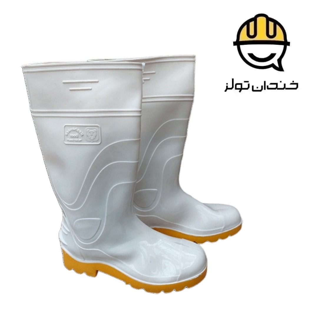 چکمه ایمنی سفید کشاورز